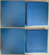 ALBUM BANCONOTE LINDNER AD ANELLI CON CUSTODIA SIMIL PELLE BLU Usato