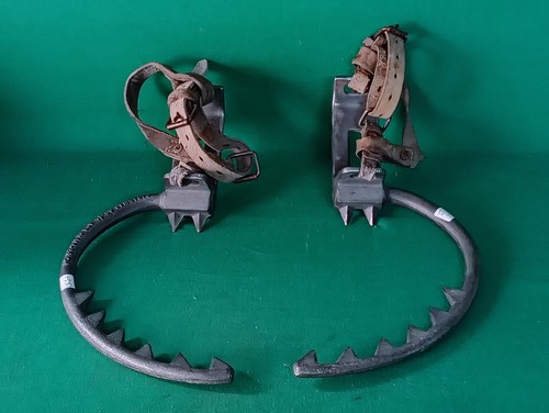 Coppia vecchi ramponi ferro - coppia,