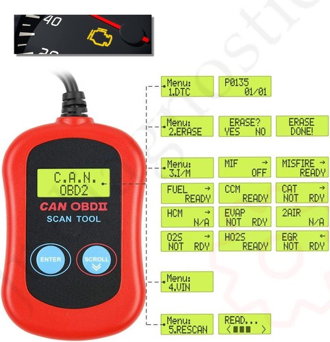 Lettore codice guasto obd2 - guasto,