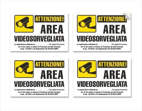 Adesivi videosorveglianza - adesivi,