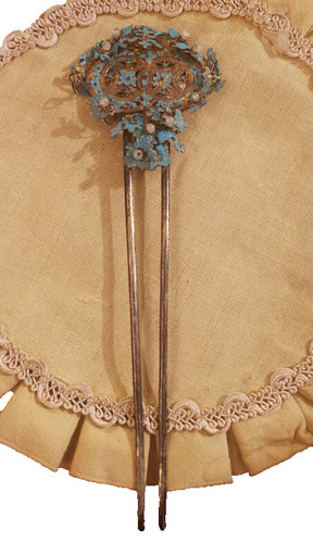 Kanzashi geisha antico argento - kanzashi,