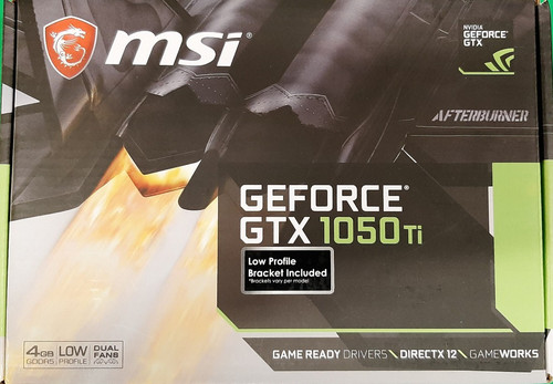 Msi nvidia gtx 1050 - ti, low