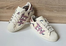 Adidas Superstar Floral H03479 scarpe sneaker in pelle fiori taglia 5 = 38