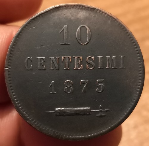 Moneta centesimi 1875 san - moneta,