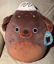 Rico Cioccolato Brownie Labrador Cane Squishmallow 12" Peluche Giocattolo Morbido Gelato