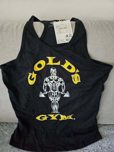 Canotta stringer tank gold gym - gold,
