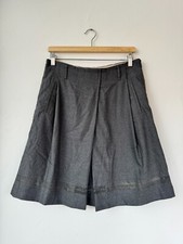 Gonna al ginocchio Gunex for Brunello Cucinelli Donna 42 Grigio Lana Pre Owned