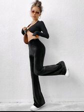 Pantaloni Velluto Leggings Flare Donna TgS Denny Zampa Meltin Autunno Inverno 