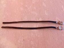 Nos Cinghiette Pedali In Pelle Nera L'Eroica Colnago Bianchi Cinelli De Rosa...