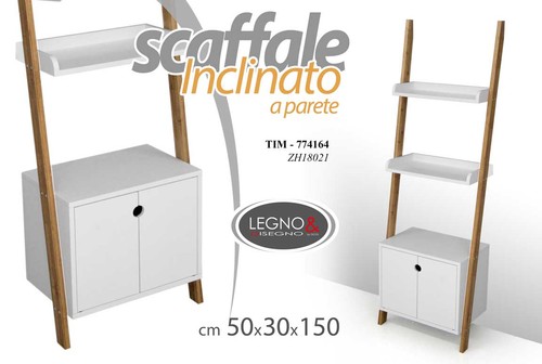 Scaffale parete inclinato - scaffale,