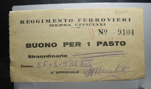 Buono pasto reggimento - 1,