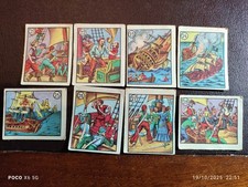 Lotto 8 figurine PIRATI Nannina Stella Cicogna ANNI 50/60 - Ottime