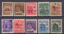 A-4180- CLN 1945 PONTE CHIASSO Sassone n° 1-10  nuovo MNH** serie completa