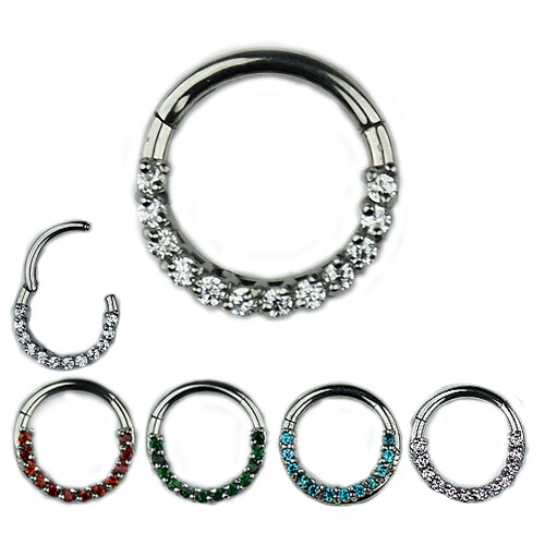 Piercing clicker setto argento