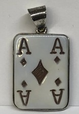 925 Silver Painting Ace Cameo