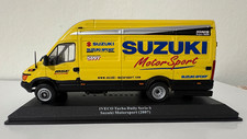Modellino furgone Iveco turbo daily sponsorizzato giallo - scala 1/43