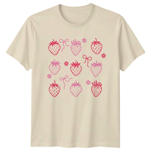 Shirt retrò fragola frutta - retrò, fragola,