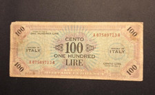 1943 A Italy 100 Lire - Very