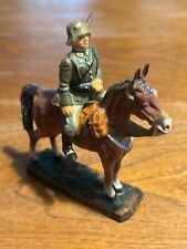 Elastolin-Soldato  tedesco a cavallo con fucile a tracolla Germany’30