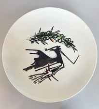 PIATTO P/A Wilfredo Lam CERAMICA ALBISOLA ITALY DISH Hutschenreuther DE '60/'70