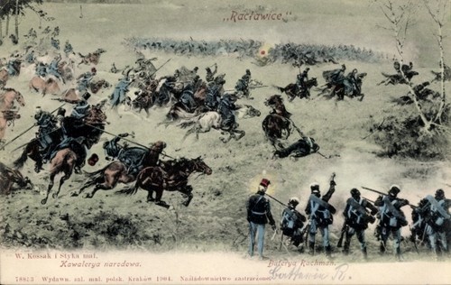 Cartolina racławice w - cartolina, racławice,
