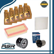 KIT TAGLIANDO 4 FILTRI RENAULT CLIO IV CAPTUR DACIA SANDERO 1.5 DCI  + 5LT 5W30