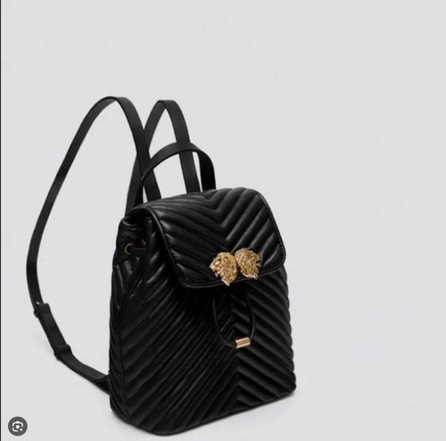 Zaino medio zara ecopelle nero - medio,