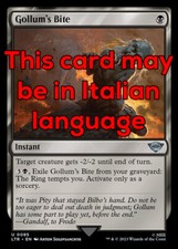 MTG 4x GOLLUM's BITE EXC - MORSO DI GOLLUM 85 - LTR - MAGIC