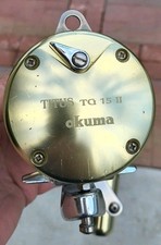 Mulinello da Pesca Okuma Titus Gold TG 15 2 Velocità. Pronto all'uso!!