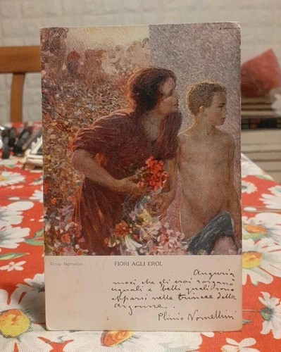 Cartolina fiori agli eroi - cartolina,