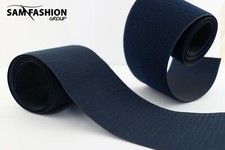 NASTRO A STRAPPO 10 CM BLU NAVY 1 metro MASCHIO FEMMINA COMPLETO Per VELCRO