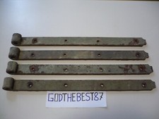 4 VECCHIE CERNIERE PER PORTE/PORTONI LUNG. 55 CM. LARG 4 CM. SPES. CM 1 VINTAGE.