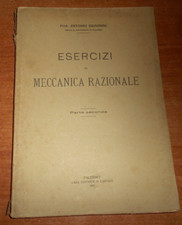 Prof. Antonio Signorini ESERCIZI DI MECCANICA RAZIONALE  Parte seconda Palermo