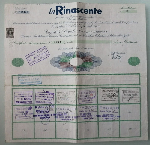Rinascente certificato - rinascente,