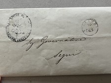 Lettera prefilatelica - a),