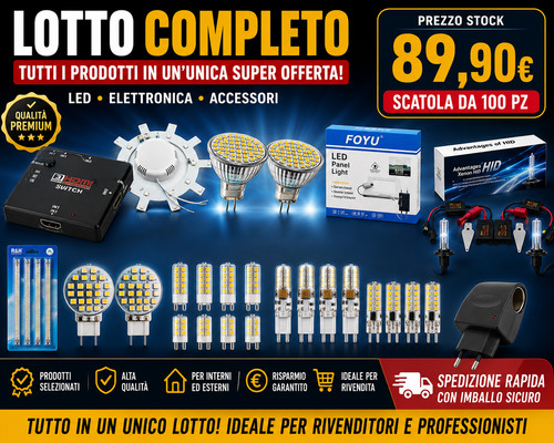 Lotto stock led elettronica - stock,