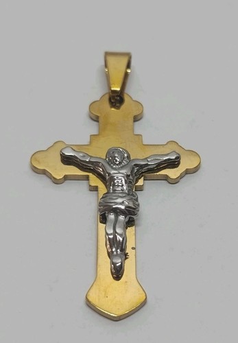 Ciondolo croce placcato oro - croce,