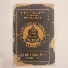 Petoskey michigan 1912 antico - petoskey,
