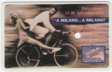 VIACARD PUBBLICITARIE GOLDEN 395 NUMERO GROSSO FIERA MILANO DA 50.000£ PUB foro