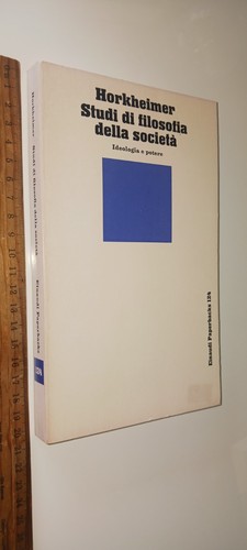 Horkheimer studi filosofia - horkheimer, di