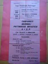 1974-CAMPIONATI NAZIONALI PATTINAGGIO ARTISTICO U.I.S.P.-LA SPEZIA-MANIFESTO+