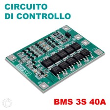BMS 3S 40A CIRCUITO DI CONTROLLO RICARICA BATTERIA LI-ION 12,6V 40A BILANCIATO