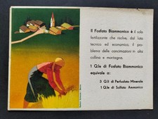 FOSFATO BIAMMONICO ILLUSTRATORE D. DUDOVICH ITALIA CONCIME GRANO PROPAGANDA