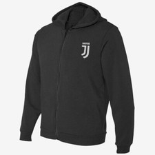 F.C. JUVENTUS FELPA FULL ZIP UOMO NERA - PRODOTTO UFFICIALE