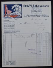 Facture PARIS 1933 HUDOR