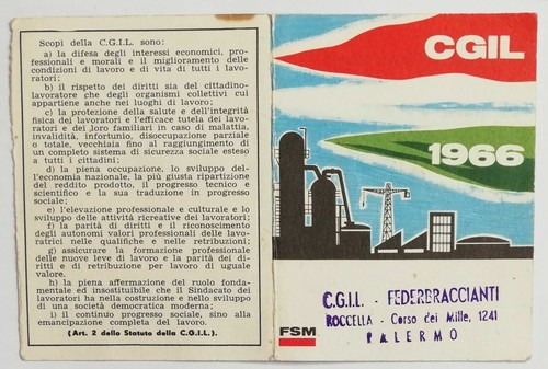 10875 tessera g i l - 10875, c.g.i.l