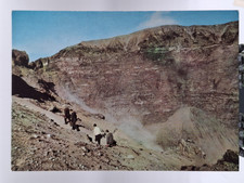 ? cartolina d'epoca vesuvio cratere