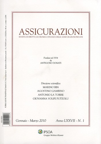 Assicurazioni rivista di - assicurazioni.,