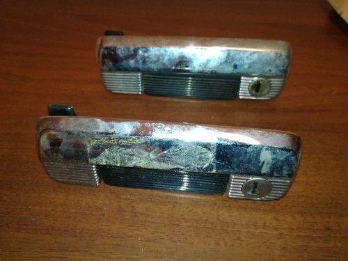 Coppia maniglie cromate auto - coppia,