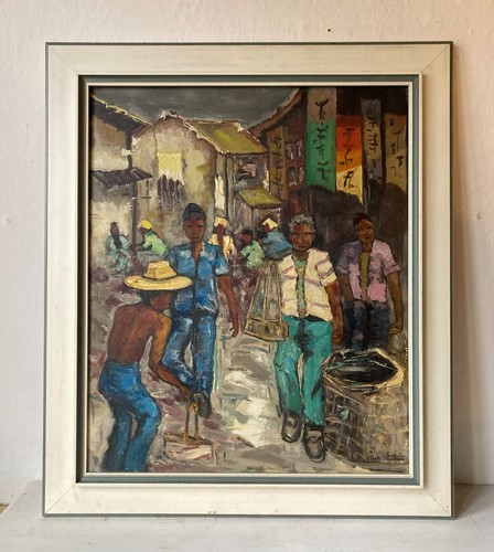 Quadro olio impressionista